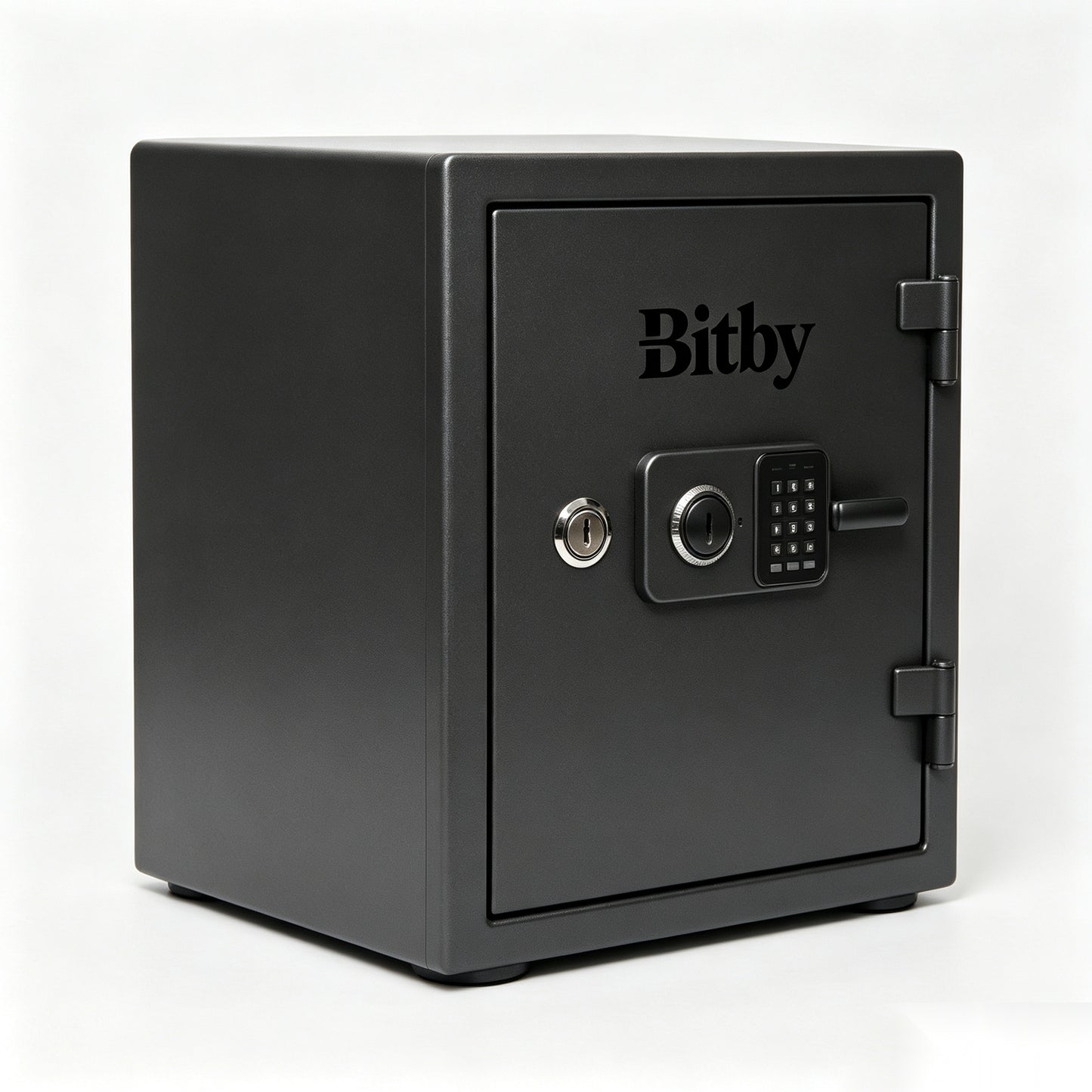 Bitby Digital Safe Box with Keypad & Emergency Keys, Home Office Security Safe, Solid Steel Fireproof Storage Cabinet with Removable Shelf for Cash Documents Valuables