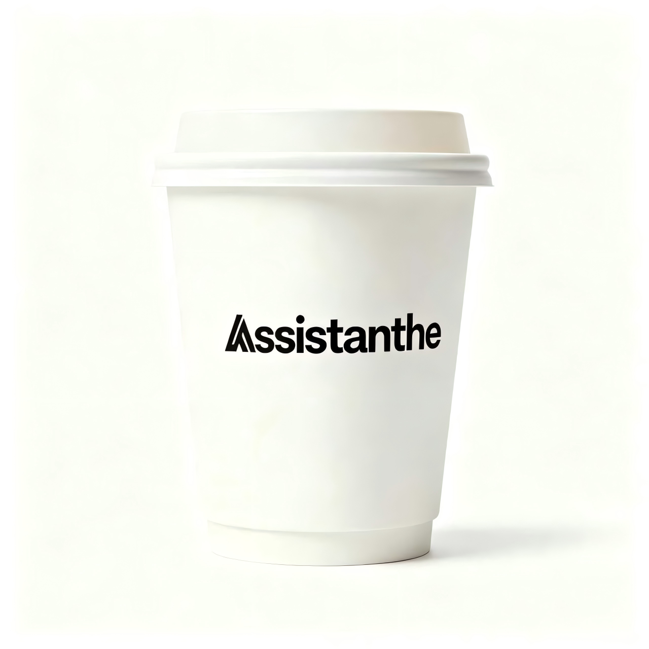 Assistanthe  Disposable Paper Coffee Cups with Lids, 12oz Insulated Hot Cups, Leak-Proof, Eco-Friendly for Coffee, Tea, Hot Chocolate, White