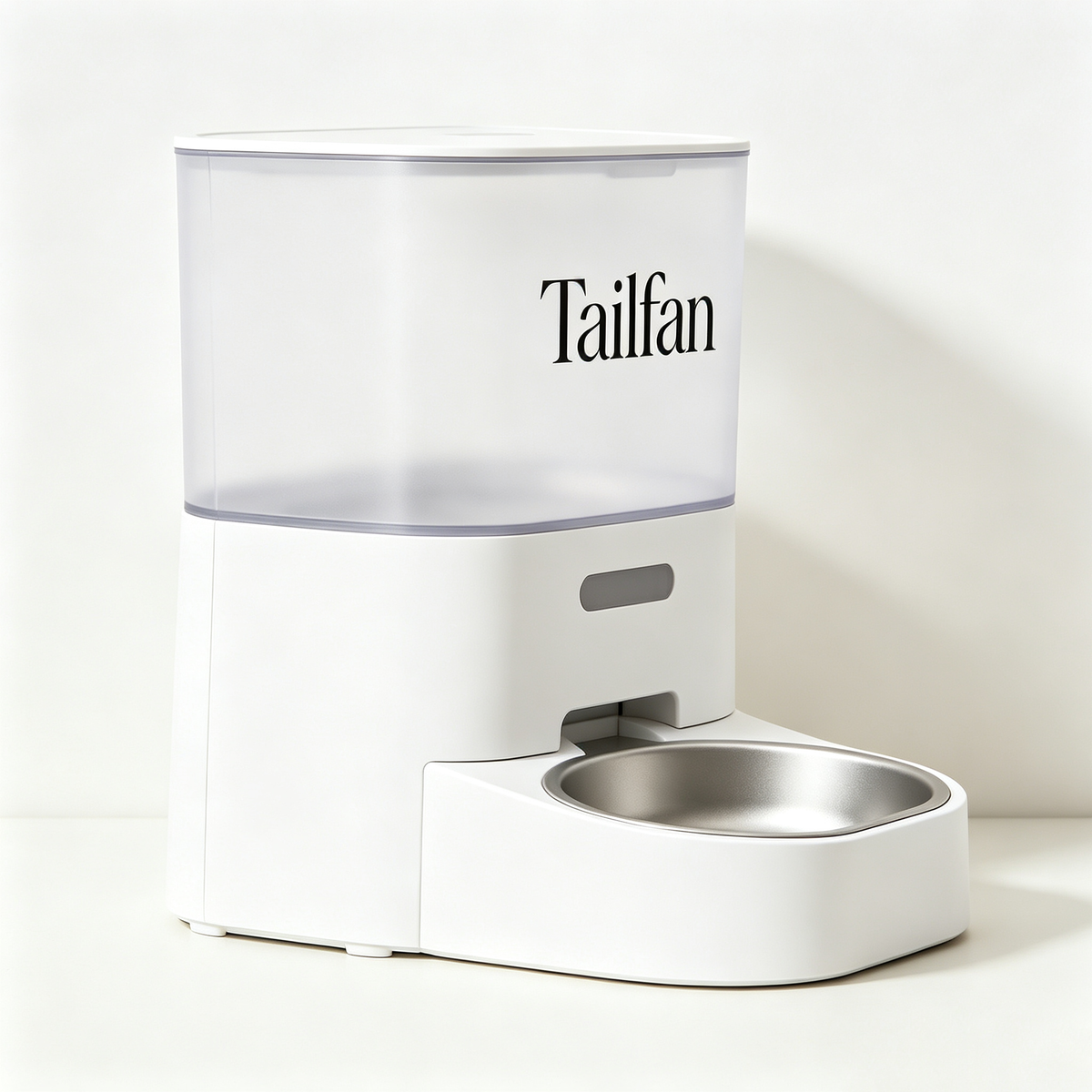 Tailfan Automatic Pet Feeder, Gravity Dry Food Dispenser with Stainless Steel Bowl, Large Capacity Pet Food Feeding Station for Cat Small Dog