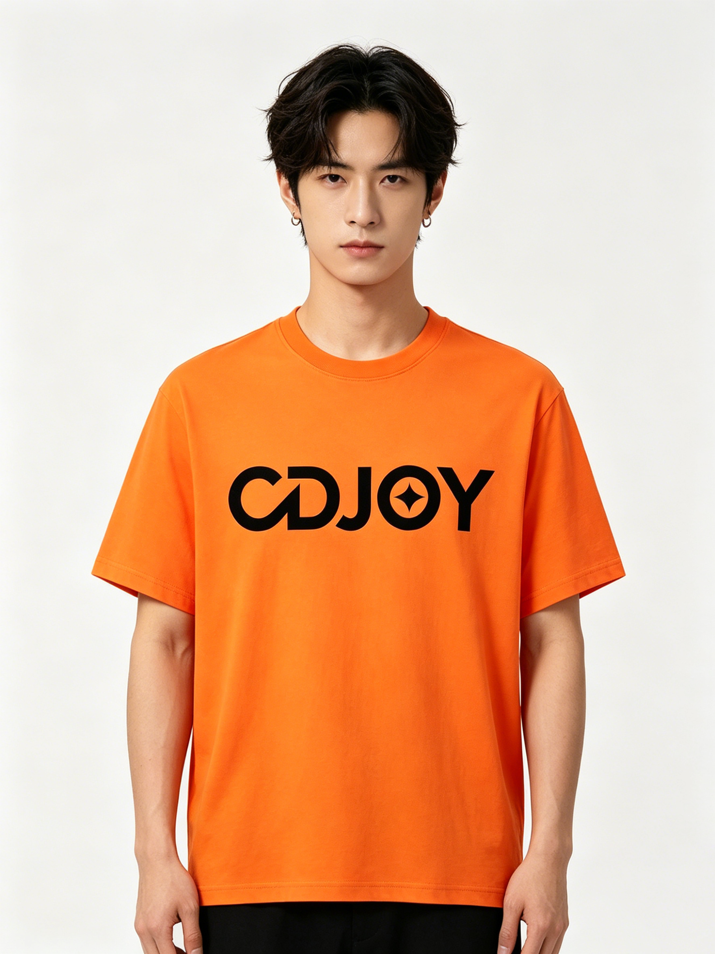 CDJOY Men’s Short Sleeve Crew Neck T-Shirt, Classic Casual Cotton Tee, Breathable Loose Fit Basic Top for Daily Wear Outdoor