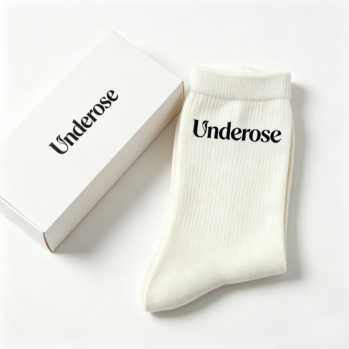 Underose Women’s Ribbed Crew Socks, 6 Pairs Soft Breathable Cotton Mid Calf Socks, Classic Neutral Casual Socks for Daily Wear Sports School Outfits