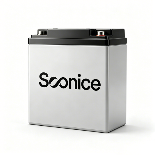 Soonice 12V Sealed Lead Acid Rechargeable Battery, Maintenance Free SLA Battery for Solar Panels, Scooters, UPS Backup, Lawn Mowers, Emergency Lights