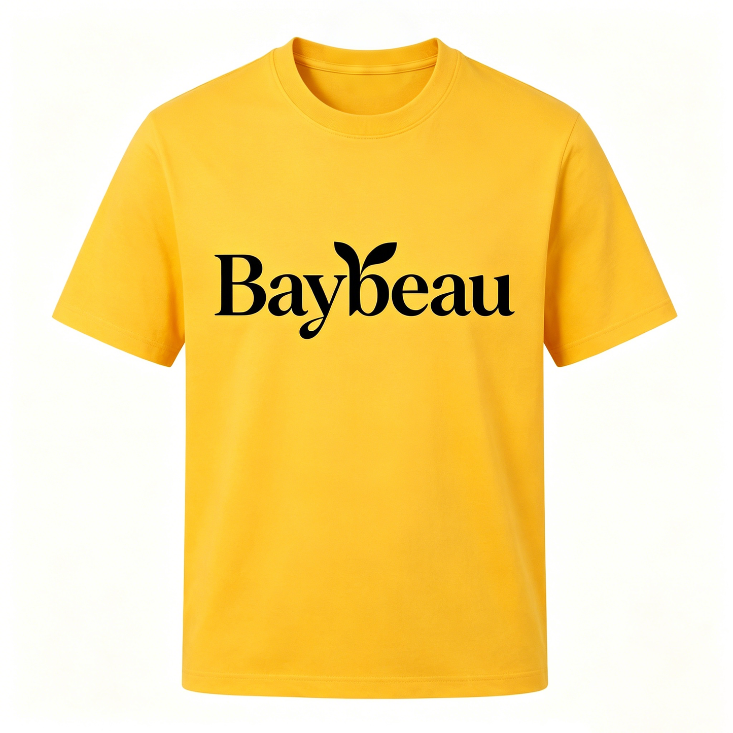 【Baybeau Bright Yellow Logo T-shirts】—— Comfortable Daily Wear with Stylish Brand Aesthetics