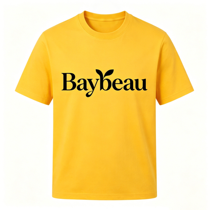 【Baybeau Bright Yellow Logo T-shirts】—— Comfortable Daily Wear with Stylish Brand Aesthetics