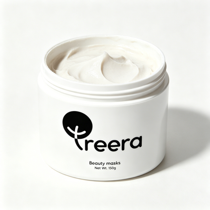 Treera Hydrating Cream Beauty Mask 150g, Deep Nourishing Facial Mask for Dry & Dull Skin, Gentle Clean Beauty Skin Care Mask for All Skin Types