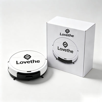 Lovethe Robot Vacuum Cleaner, Automatic Robotic Vacuum, Multi-Surface Smart Floor Sweeper for Home Hard Floors Carpets