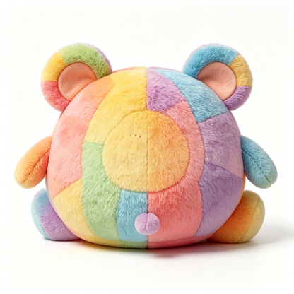 【Suchild Rainbow Patchwork Bear Plush Toy】—— Lovely Choice of Decoration & Companion