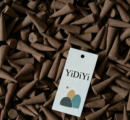 YiDiYi Natural Incense Cones, Long‑Lasting Aromatherapy Cones, Hand‑Rolled Cone Incense for Meditation, Yoga, Stress Relief, Home Fragrance Decor
