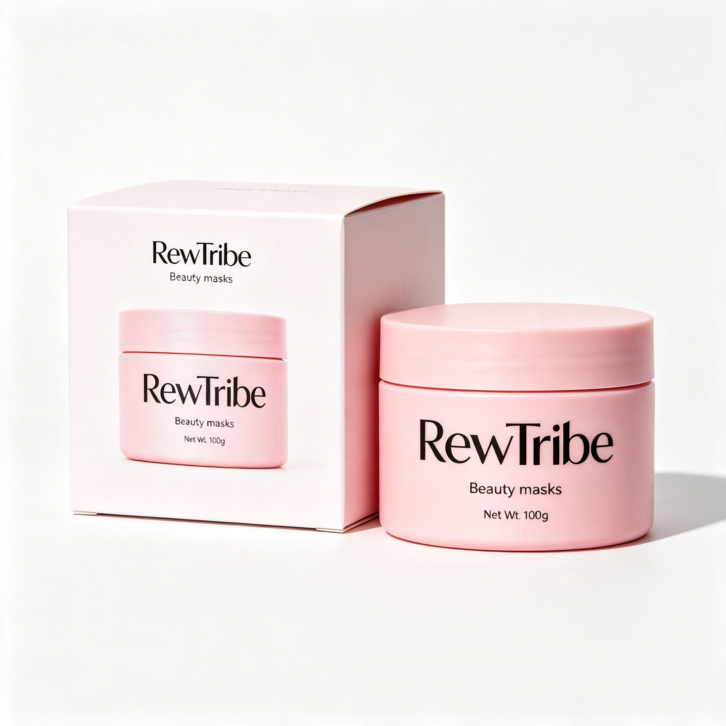 RewTribe Hydrating Brightening Facial Beauty Mask, Moisturizing Soothing Wash‑Off Face Mask