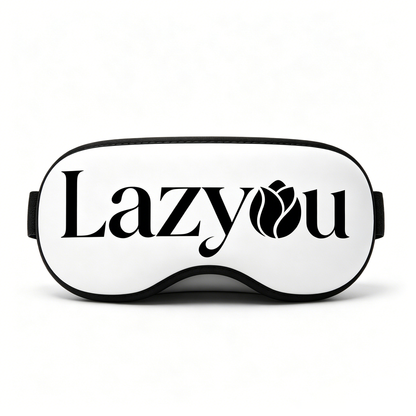 Lazyou Heated Eye Mask for Eye Fatigue Relief, Soft Adjustable Hot Compress Eye Therapy Mask, Portable Light Blocking Warm Eye Mask for Sleep Travel Office