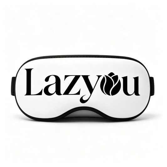 Lazyou Heated Eye Mask for Eye Fatigue Relief, Soft Adjustable Hot Compress Eye Therapy Mask, Portable Light Blocking Warm Eye Mask for Sleep Travel Office