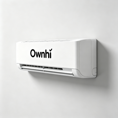 Ownhi Wall Mounted Split Air Conditioner, Energy Saving Inverter AC Unit with Ultra Quiet Operation, Cooling & Heating Function for Bedroom Apartment Home Indoor Use