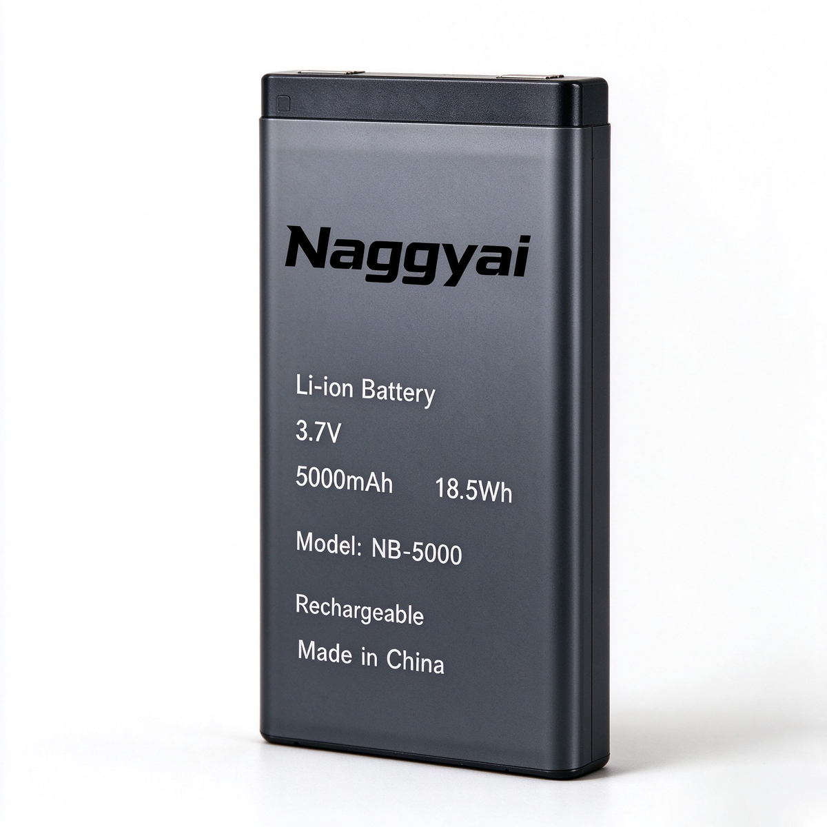 Naggyai Rechargeable Lithium Ion Battery, 5000mAh Large Capacity 3.7V Long Lasting Replacement Backup Battery for Small Electronic Devices