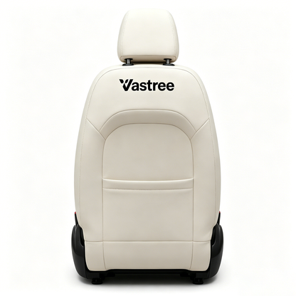 Vastree Perforated Faux Leather Car Seat Cover, Breathable Full Wrap Auto Seat Protector, Ergonomic Comfort Universal Car Seat Cushion for Sedans SUVs Trucks