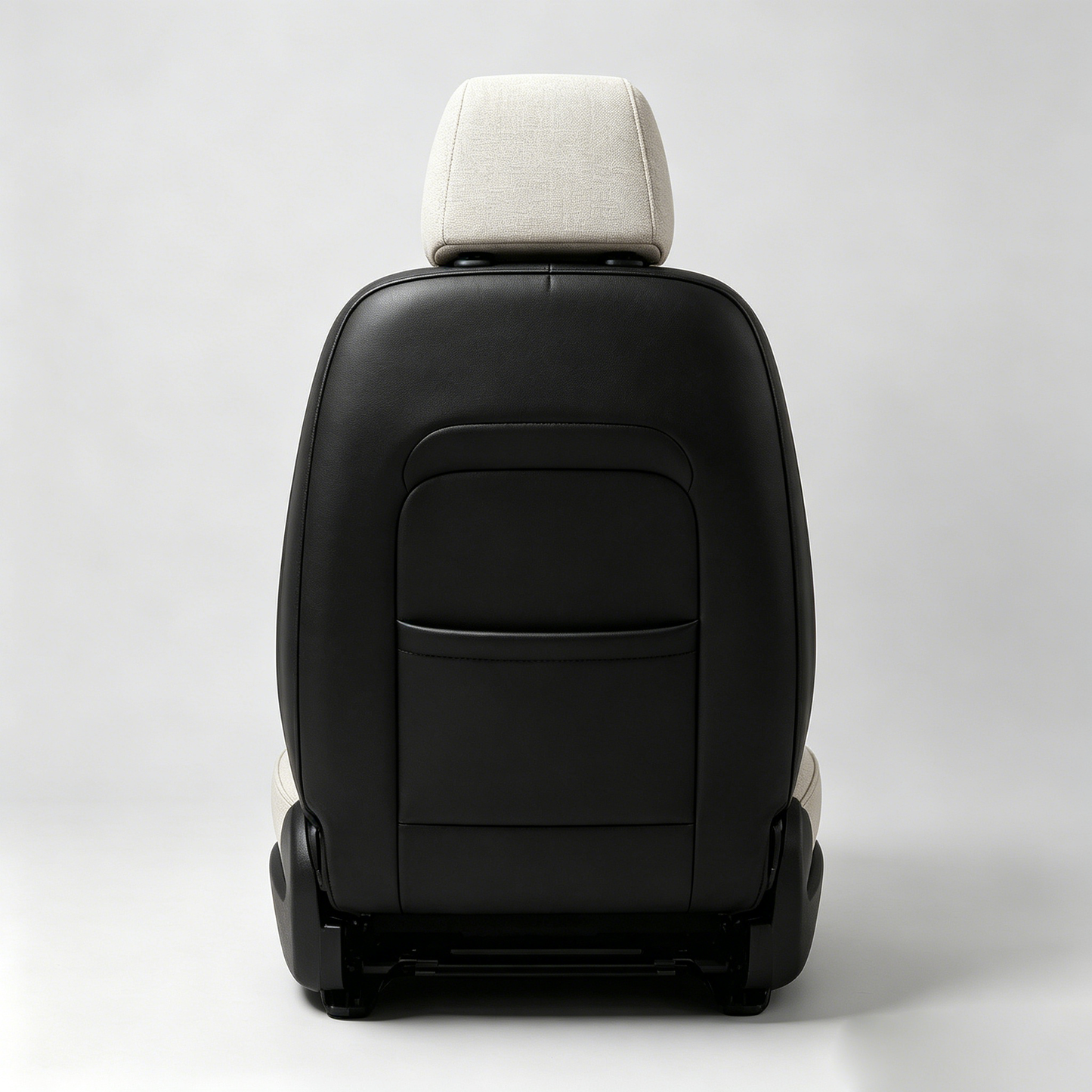 WiseThe Two-Tone Linen & Faux Leather Car Seat Cover, Breathable Full Wrap Auto Seat Protector, Ergonomic Universal Car Seat Cushion for Sedan SUV Truck