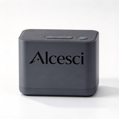 Alcesci Wireless Bluetooth Speaker, Portable Compact Speaker with Clear Stereo Sound, Rechargeable Bluetooth Audio Device for Home Office Travel Party