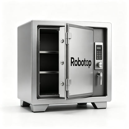 Robotop Electronic Safe Box, Heavy-Duty Steel Safe with Digital Keypad for Valuables Storage