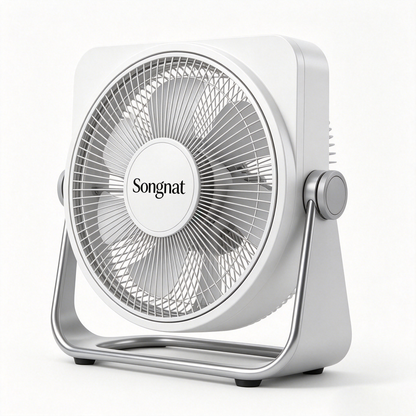 Songnat Portable Desk Fan, Adjustable Quiet Table Fan with 3 Speeds, Compact Personal Air Circulator Fan for Home, Office, Bedroom, Dorm & Small Spaces