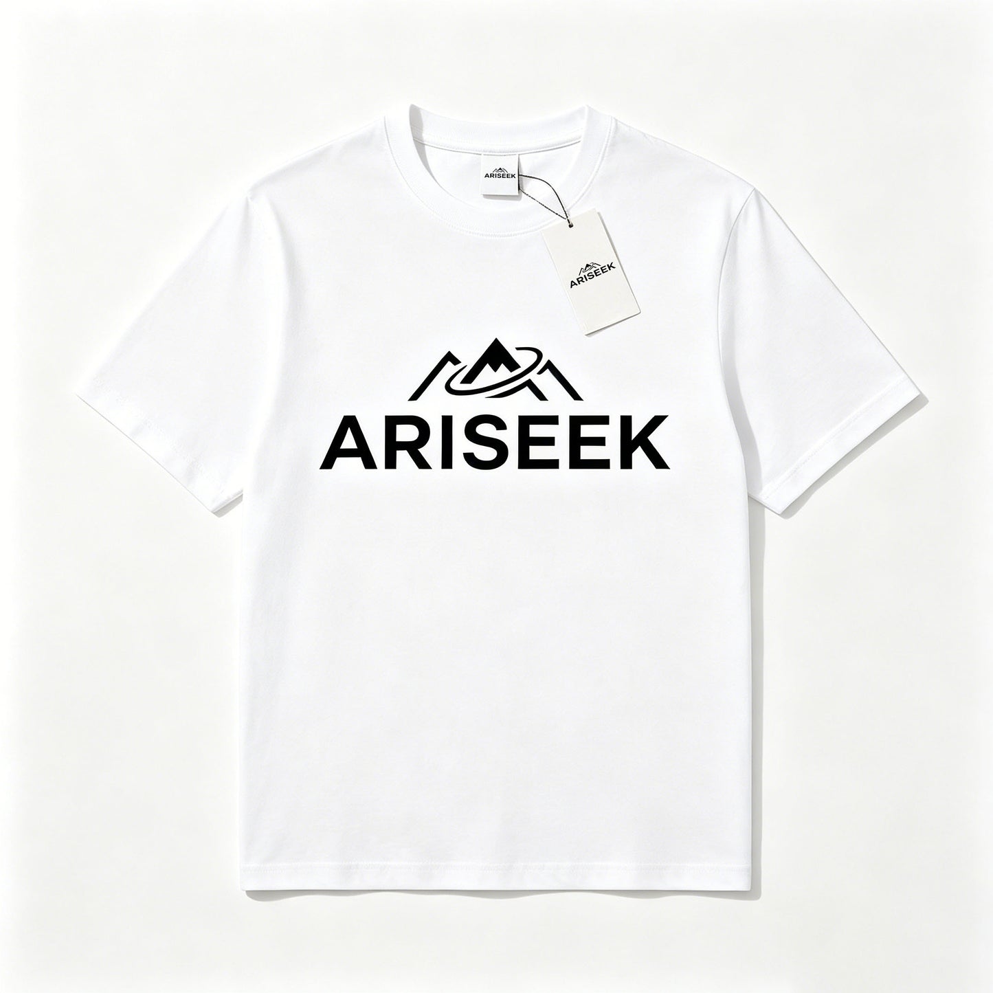 ARISEEK Classic Crew Neck T-Shirt, Premium Soft Cotton Short Sleeve Tee, Casual Everyday Basic Top for Outdoor Sports Daily Wear