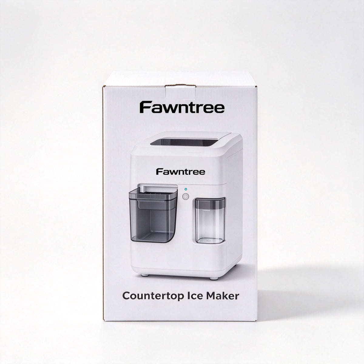 Fawntree Countertop Ice Maker Machine, Compact Portable Ice Machine with Visible Water Tank, One-Touch Control Ice Maker for Home Kitchen Bar RV Daily Use