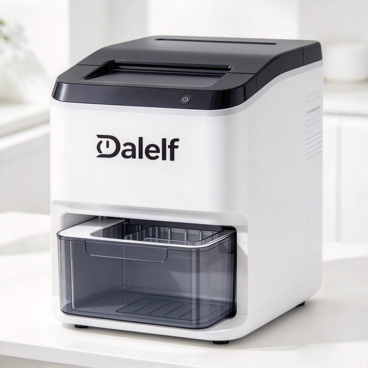 Dalelf Countertop Ice Maker Machine, Portable Compact Ice Machine for Home Kitchen Counter, Self‑Cleaning Ice Maker for Party Bar RV Daily Use
