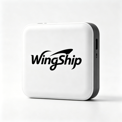 WingShip Portable Charger 5000mAh Ultra-Compact Power Bank, Fast Charging USB-C Battery Pack, Slim Lightweight External Backup Charger