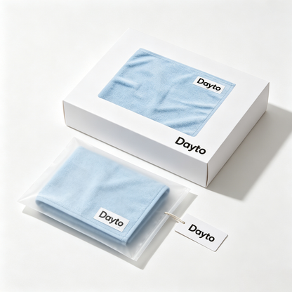 Dayto Soft Plush Face Towel, Quick Dry Absorbent Towel for Bathroom, Travel, Gym, Daily Home Use, Light Blue Multipurpose Hand Towel