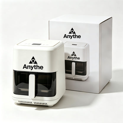 Anythe Air Fryer, Visible Window Air Fryer Oven, Digital Touchscreen Compact Air Fryer for Healthy Oil Free Cooking