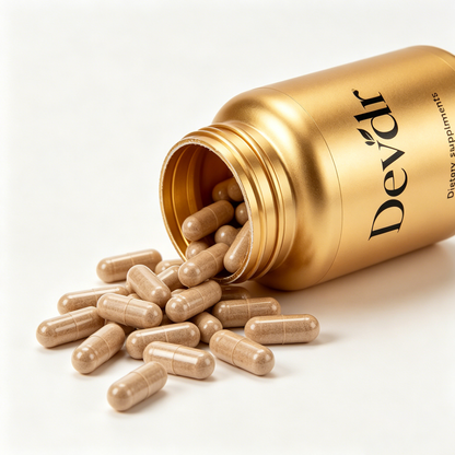 Devdr Natural Herbal Dietary Supplement Capsules, Premium Herbal Complex for Skin Wellness & Daily Body Support, Non-GMO, Vegan, 60 Capsules