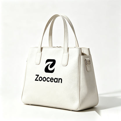 Zoocean Women's Top Handle Handbag, Elegant PU Leather Tote Bag with Detachable Shoulder Strap, Fashion Ladies Purse for Daily Work Travel