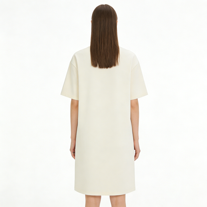【HILLGIRL Graffiti Logo T-Shirt Dress】—— Effortless Casual Style for Everyday Wear