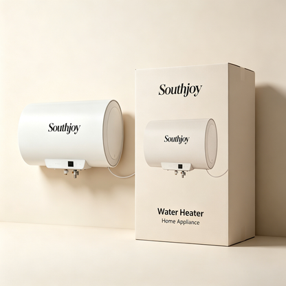 Southjoy Horizontal Electric Water Heater, Digital Temperature Control Storage Tank Hot Water Heater, Insulated Anti-Leak Household Water Heating System for Bathroom Apartment