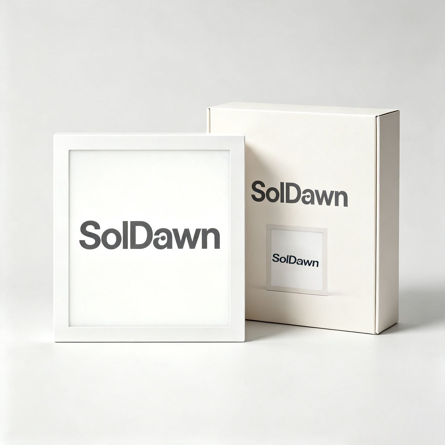 SolDawn Square LED Luminaire, Minimalist Soft Warm Glow Table Night Light, Eye-Caring Decor Lighting for Bedroom, Desk, Living Room & Entryway