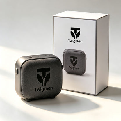 Twigreen Portable Bluetooth Speaker, Compact Wireless Stereo Speaker, Rich Bass, IPX4 Water‑Resistant, Long Playtime for Outdoor, Home, Travel & Party