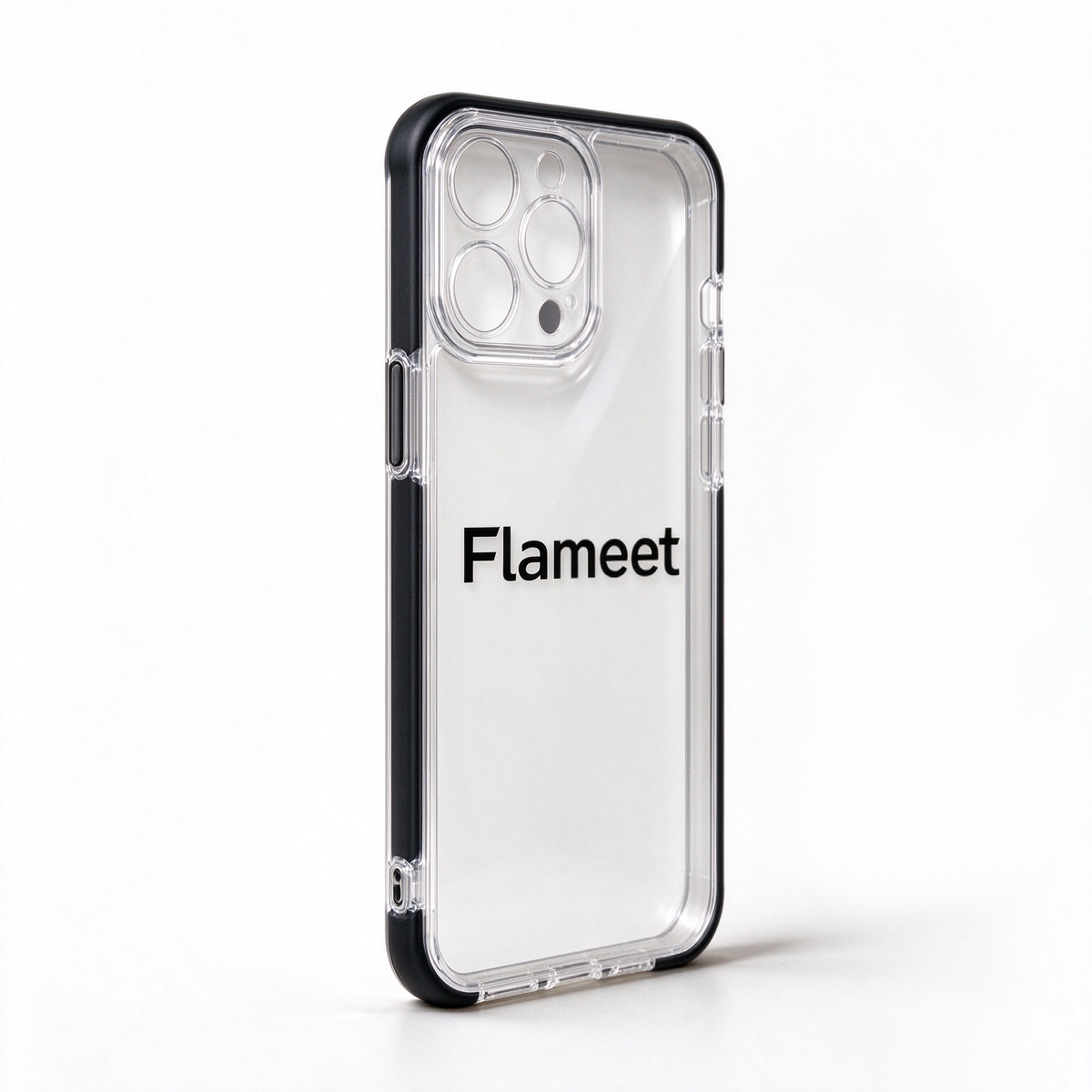 Flameet Clear Phone Case, Shock-Absorbing Bumper Protective Cover, Transparent Anti-Scratch Phone Case for Daily Use