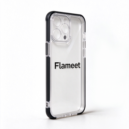Flameet Clear Phone Case, Shock-Absorbing Bumper Protective Cover, Transparent Anti-Scratch Phone Case for Daily Use