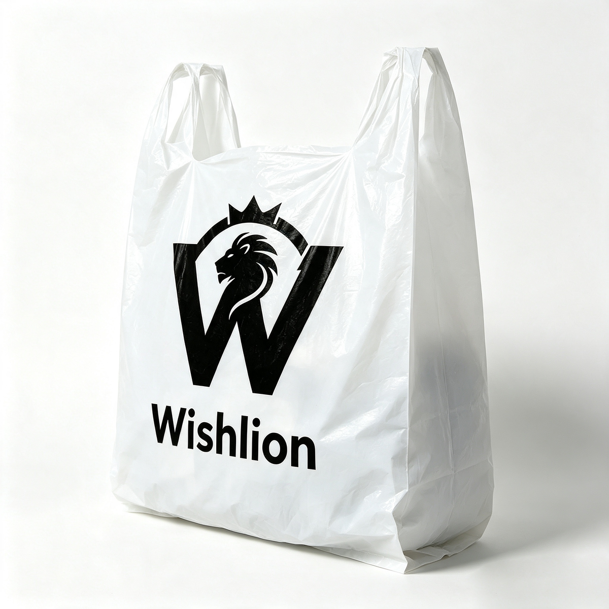 Wishlion Heavy‑Duty Disposable Plastic Trash Bags, Thick Leak‑Proof Shopping Garbage Bags, Multipurpose Carry‑Out Tote Bags