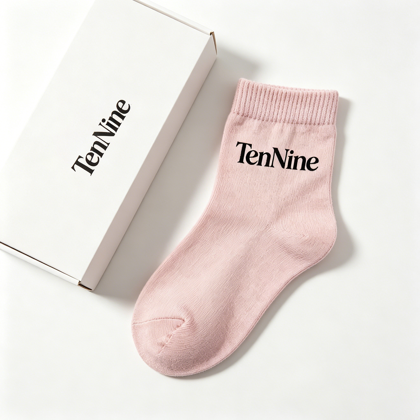 TenNine Women’s Crew Cotton Socks 5 Pairs Pack, Soft Breathable Mid Calf Casual Socks, Elastic Rib Cuff Comfort Basic Daily Socks for Everyday Walking Outfit