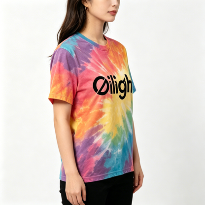 【Oilight Rainbow Tie-Dye T-shirt】—— Trendy Blend of Street Style & Daily Comfort