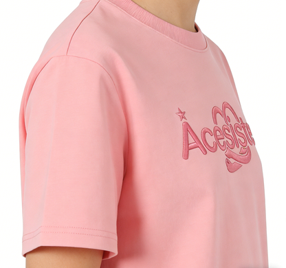 Acesister Pink T-Shirt —— Stylish & Comfortable Casual Essential