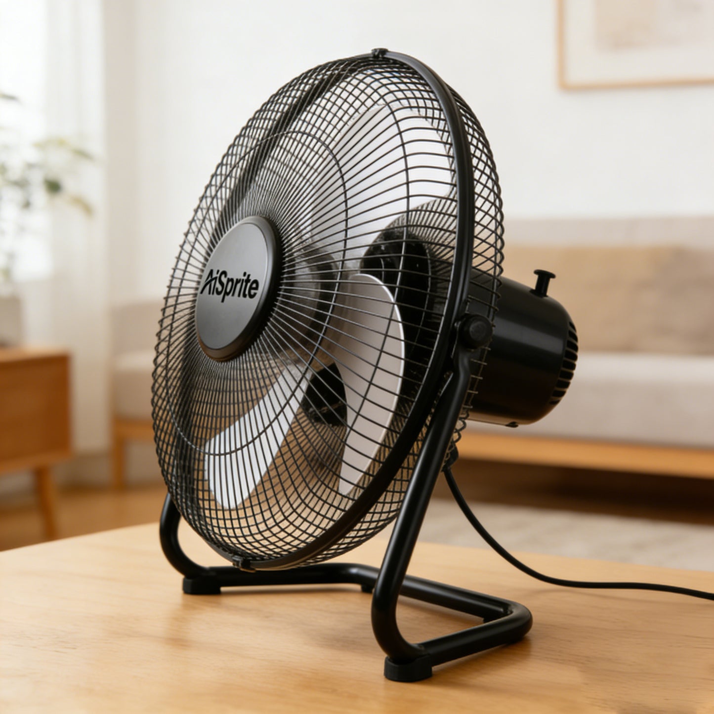 【AiSprite Portable Electric Desk Fan】—— Your Cool & Quiet Companion for Every Space
