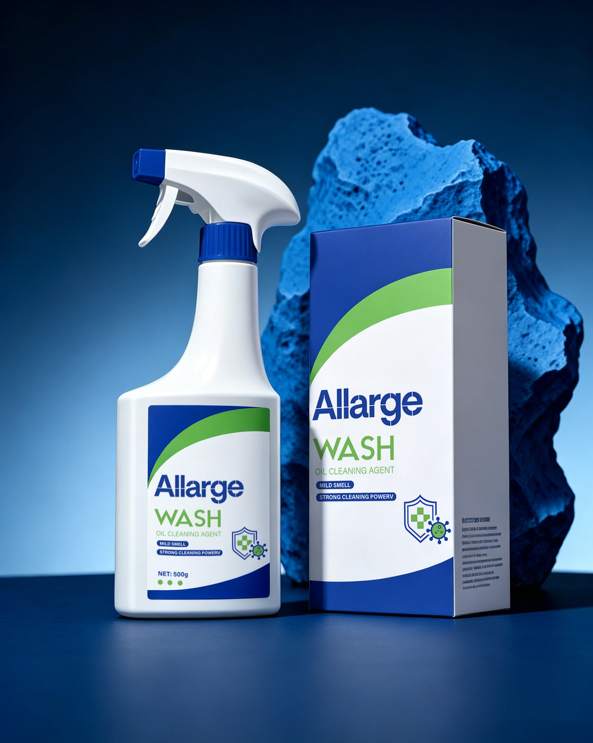 Allarge All‑Purpose Household Oil Stain Cleaner Spray, Heavy‑Duty Grease Remover for Kitchen, Countertop, Stove, Tile, Multi‑Surface Home Cleaning Agent, Mild Formula