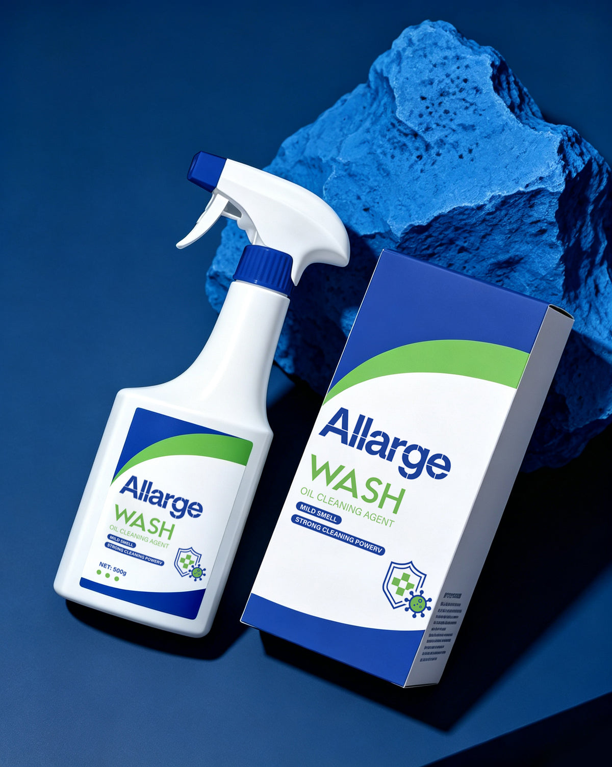 Allarge All‑Purpose Household Oil Stain Cleaner Spray, Heavy‑Duty Grease Remover for Kitchen, Countertop, Stove, Tile, Multi‑Surface Home Cleaning Agent, Mild Formula