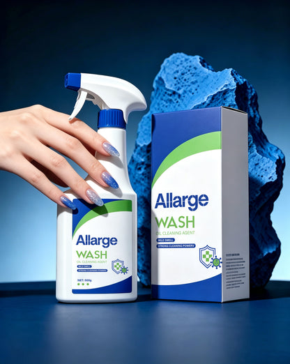 Allarge All‑Purpose Household Oil Stain Cleaner Spray, Heavy‑Duty Grease Remover for Kitchen, Countertop, Stove, Tile, Multi‑Surface Home Cleaning Agent, Mild Formula