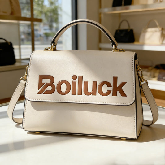 【Boiluck Creamy Structured Handbag】—— Elegance Meets Everyday Functionality