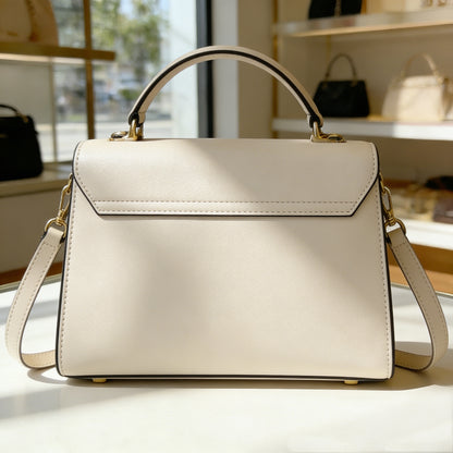 【Boiluck Creamy Structured Handbag】—— Elegance Meets Everyday Functionality