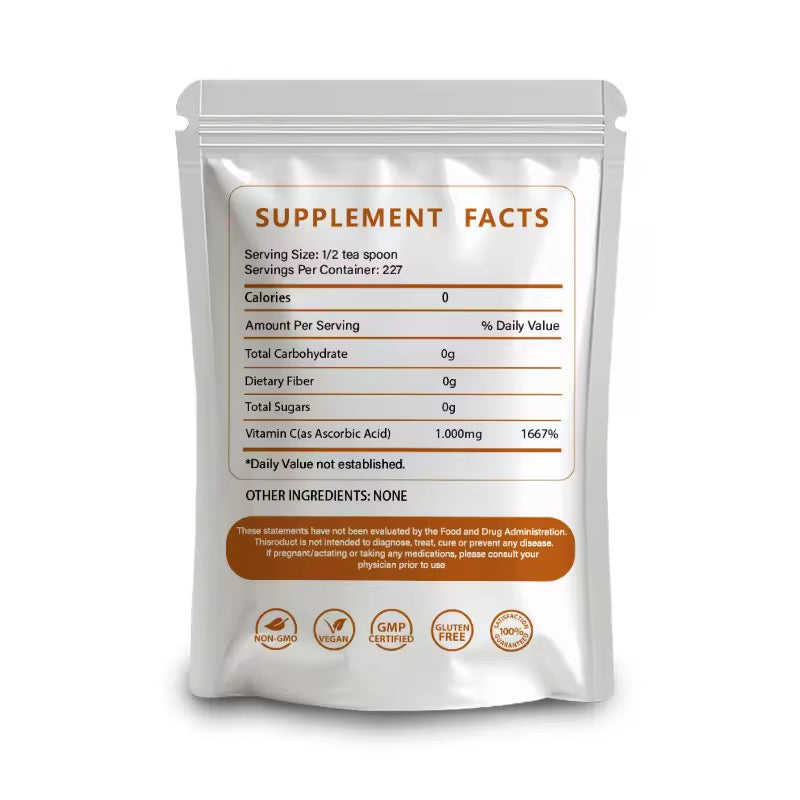 【Charmove Organic Vitamin C Ascorbic Acid Powder】—— High-Potency Immune Support & Antioxidant Boost
