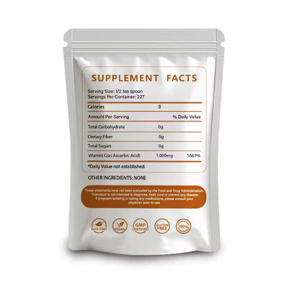 【Charmove Organic Vitamin C Ascorbic Acid Powder】—— High-Potency Immune Support & Antioxidant Boost