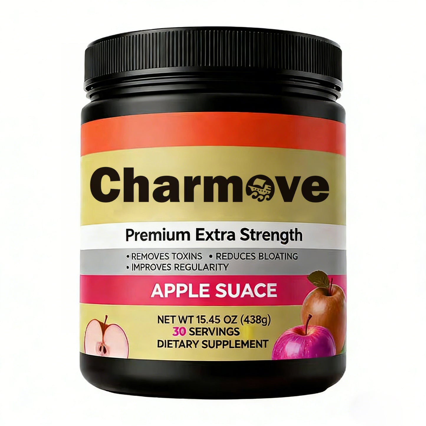 【Charmove Premium Extra Strength Apple Sauce Dietary Supplement】—— Gentle Gut Care & Detox Support