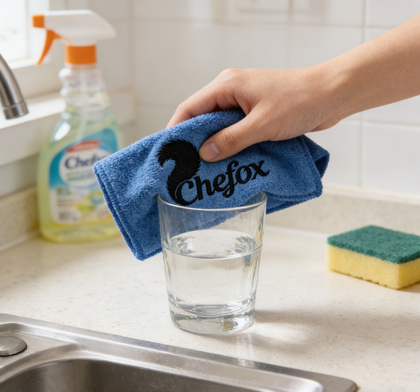 Chefox Microfiber Dishcloths, Ultra Absorbent Reusable Cleaning Cloths, Lint Free Non Scratch Kitchen Towels for Home Cleaning Washing Dishes